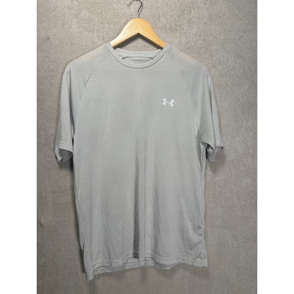 Under Armour Loose Fit Athletic Shirt Gray Mens Medium - Picture 1 of 5